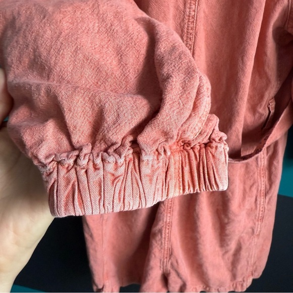 Pilcro Coral Button-Up Romper - Picture 8 of 11